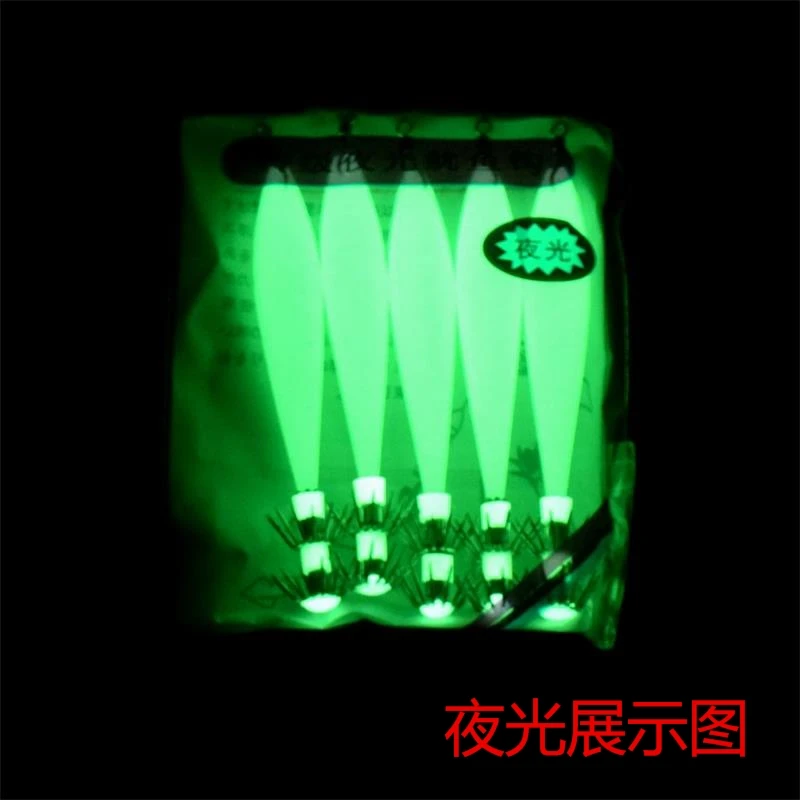 Mr octopus 20 шт. приманки для кальмара крючок деревянный шромп/светящийся приманка