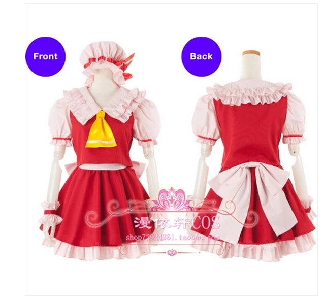 Костюм для косплея фландрид Алая Touhou Project индивидуальный комплект платьев |
