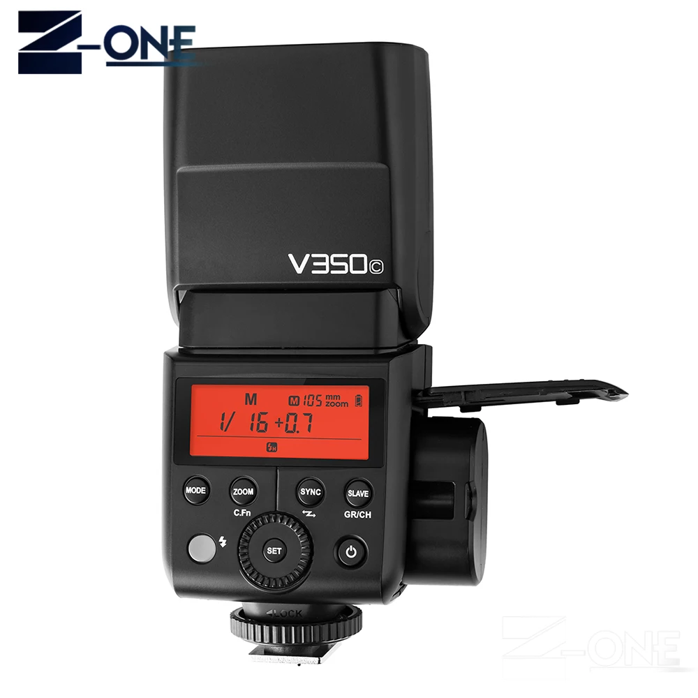 Godox V350C TTL HSS 1/8000s GN36 0 1 ~ 7 s рециркулирует камера Speedlite Flash встроенный литиевый