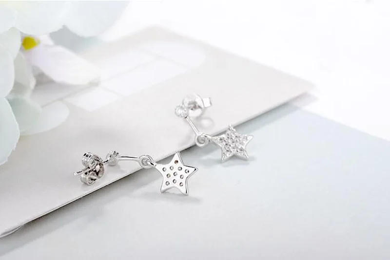 Модные маленькие серьги-гвоздики для маленьких девочек из стерлингового серебра