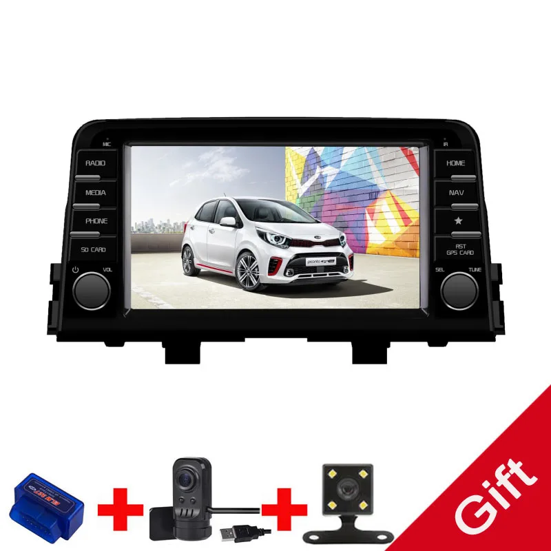 Android 9 0 Восьмиядерный PX6/PX5 подходит KIA PICANTO MORNING 2017 2018 2019 автомобильный dvd плеер