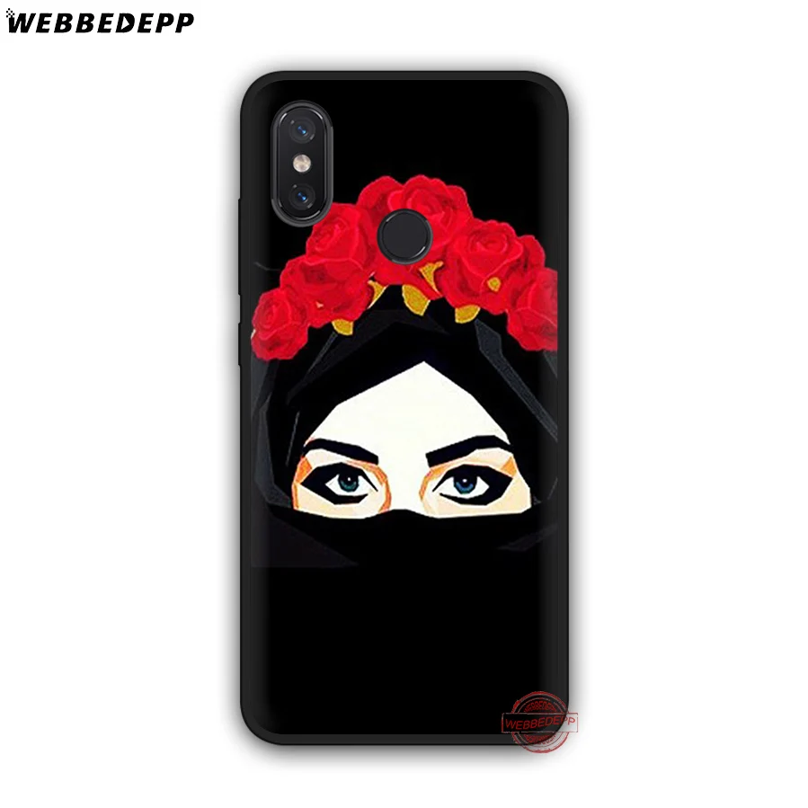 Женский Мягкий силиконовый чехол WEBBEDEPP в хиджабе для Xiaomi Mi 6 8 9 SE MAX 3 A1 A2 Lite F1 |