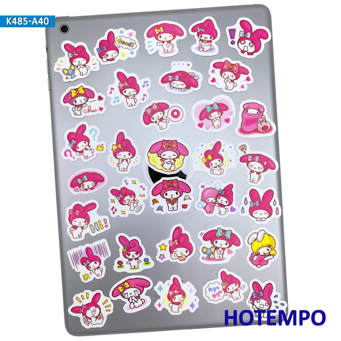 Для выведения токсинов, 40 шт Sanrio милые наклейки "Мелодия" для детей "сделай сам" розовая футболка для девочек Детская футболка с надписью канцелярские Скрапбукинг дневник домашнего декора Стикеры