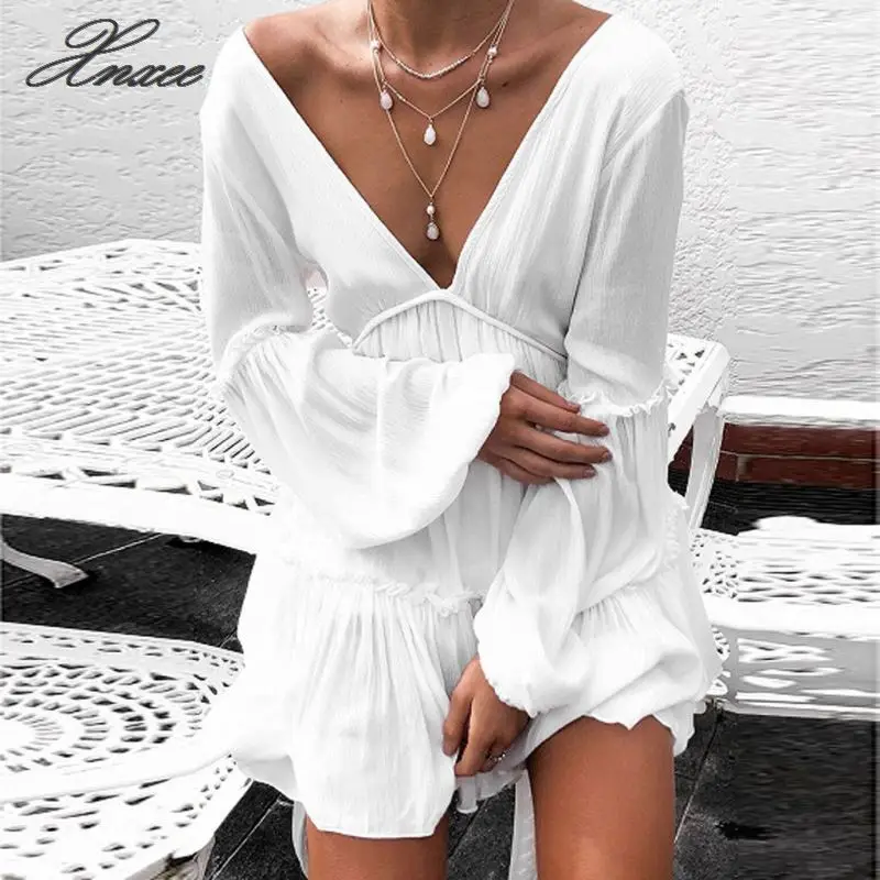 Женское платье с длинным рукавом плиссированное короткое формальное сарафан