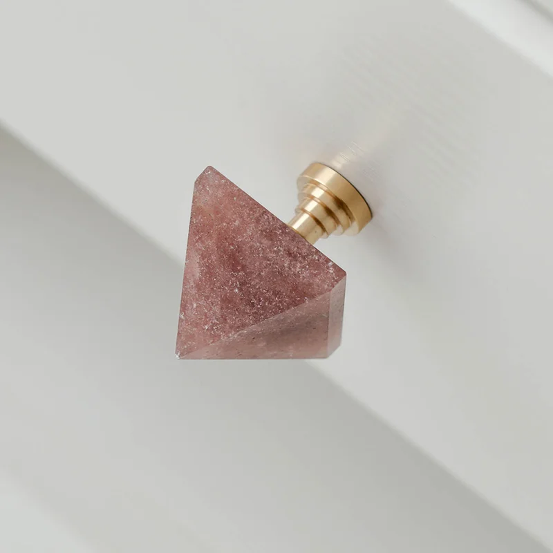 Ins скандинавский Чистая медь Пирамида дверь шкафа Хрустальный современный шкаф