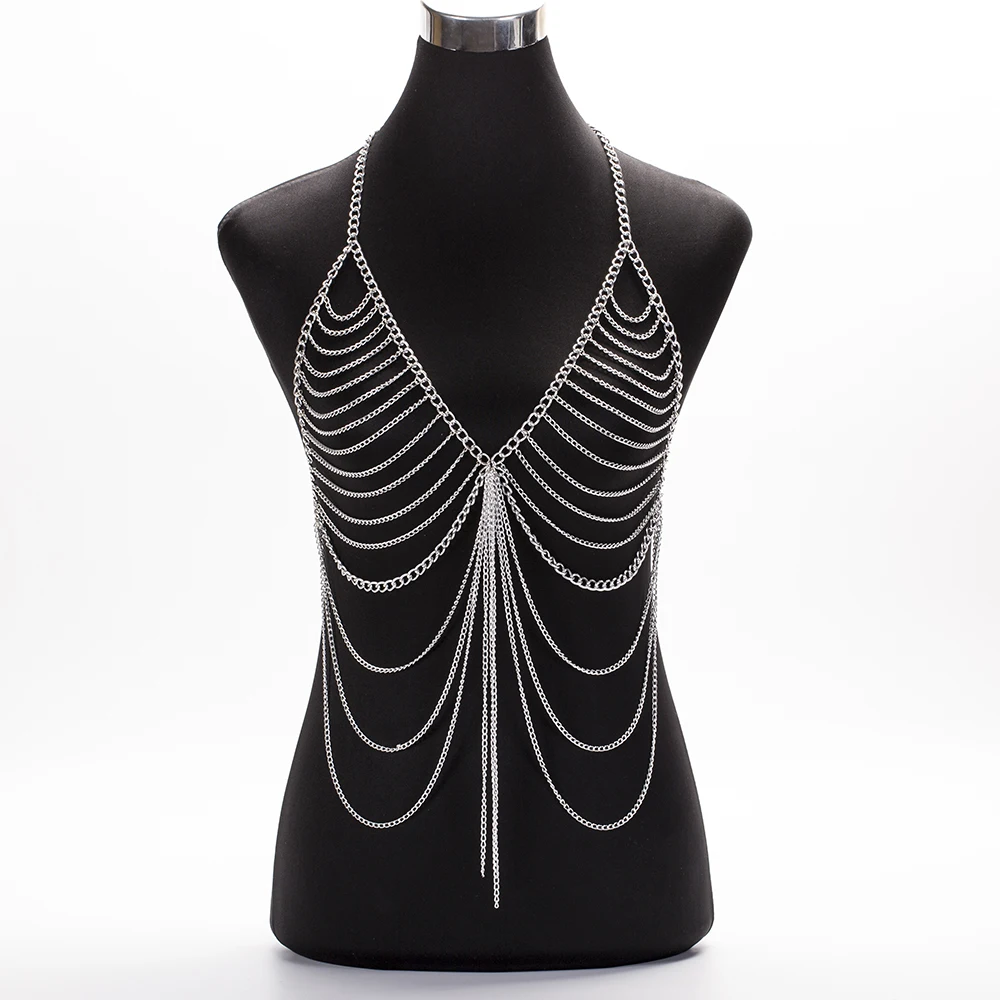 Женское длинное ожерелье бикини с кисточками золотистого цвета|jewelry style|necklace