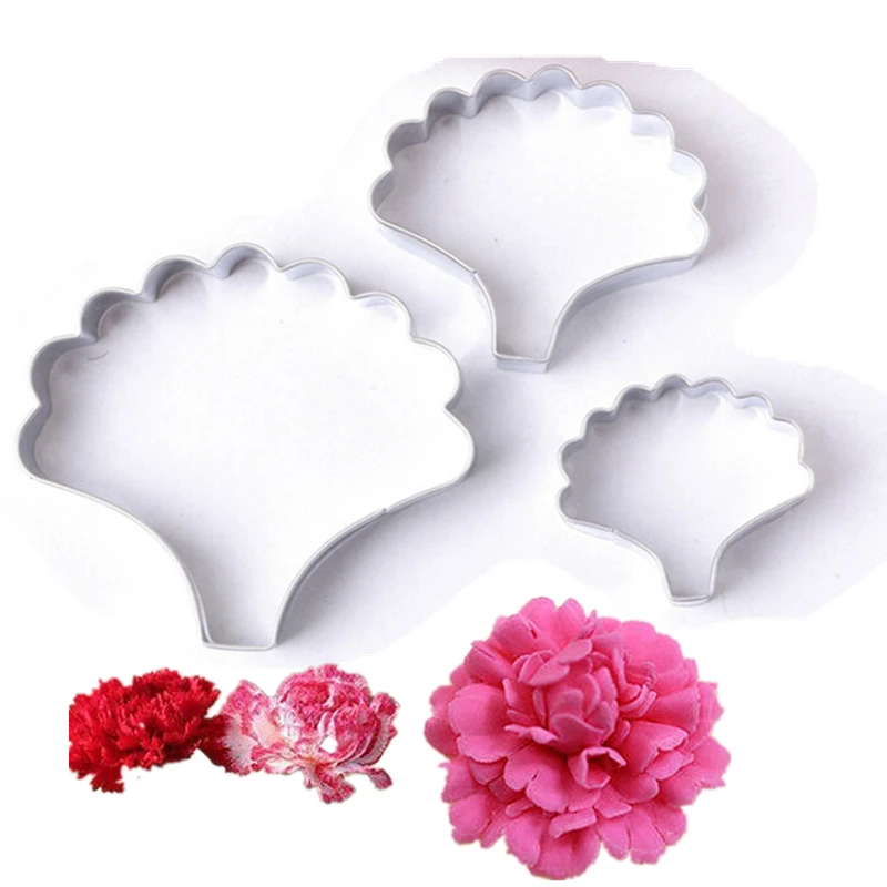 3 шт./лот новейшие гвоздики цветочные формы для торта из нержавеющей стали