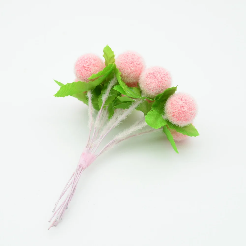 pink 10 шт., ПЭ помпон, пена, свадебные аксессуары для домашнего декора, для рождества, Нового года, искусственная пластиковая ваза, сделай сам, венок, подарки, искусственные цветы - Цвет: pink