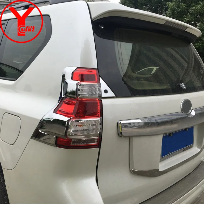 2014 2017 ABS хромированный задний светильник крышка для Toyota Land cruiser Prado 150 стайлинга