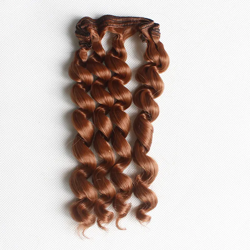 8 15 см кукольные волосы для 1/3 1/4 1/6 BJD Diy кукла натуральные волнистые кукольные парики Шелковый парик термостойкие высокотемпературные кукольные волосы - Цвет: 8