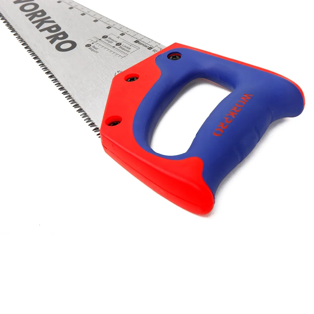 WORKPRO 14 &quotSharpTooth пила стальная Hacksaw с комфортом резиновая рукоятка