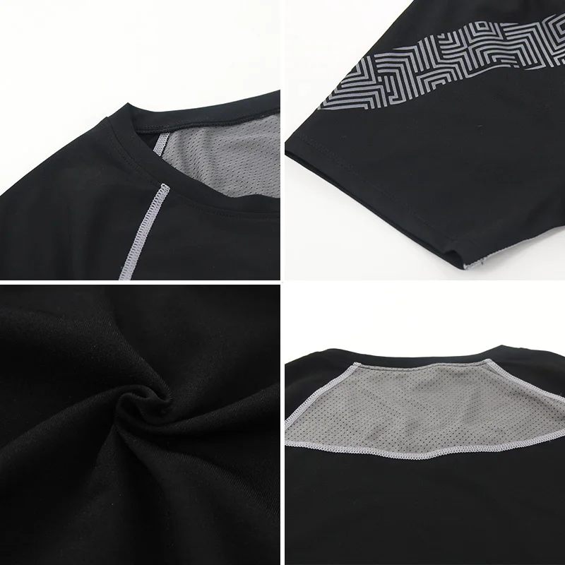 2019 Rashgard рубашка для бега Мужская футболка с коротким рукавом воздухопроницаемые