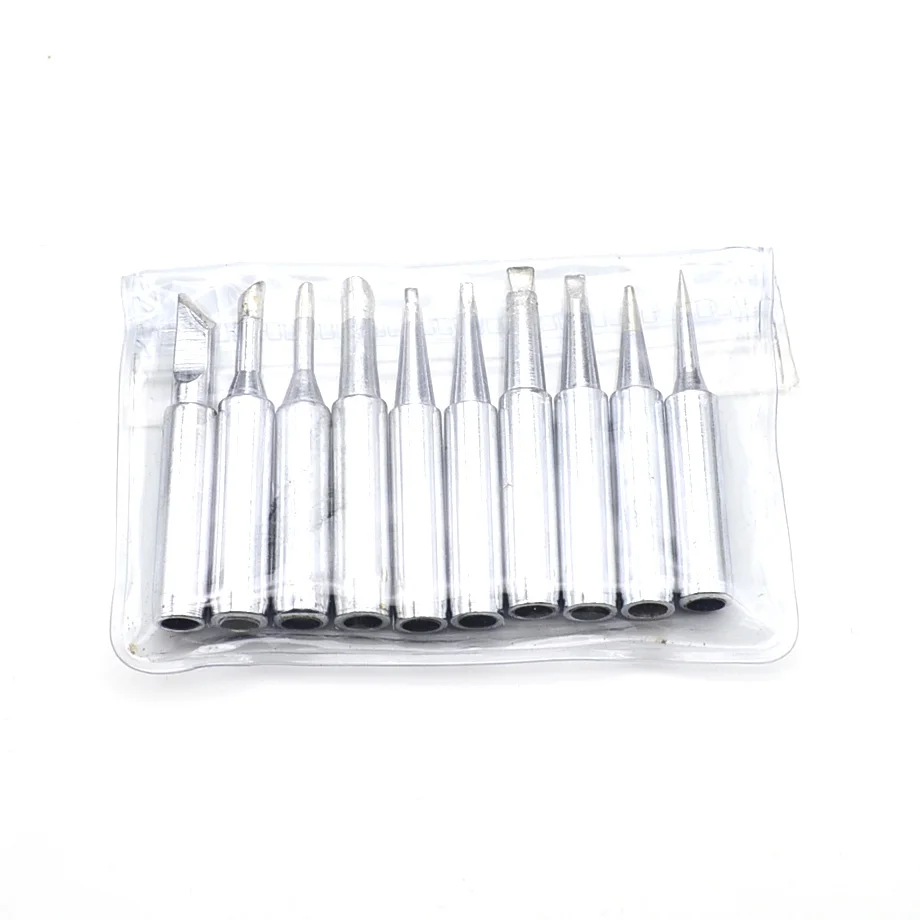 10pcs/lot onstant-temperature Uk Common Solder Soldering Iron Tip For Hakko Rework Station Tool 900M 933 | Инструменты