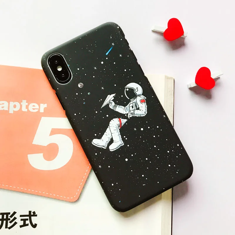 Чехол EKONEDA с милым мультяшным животным котом и собакой для iPhone 6, 6S Plus, 7, 8 Plus, X, XS, чехол для MAX XR, пластиковый матовый чехол для iPhone 7, чехол