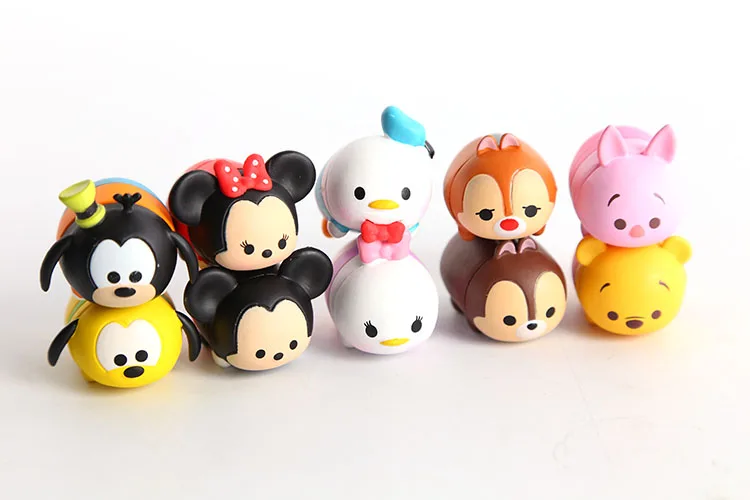 10 шт./лот 3 8 см tsum игрушки с изображением Дональда Винни Дака милый эльф кукла для