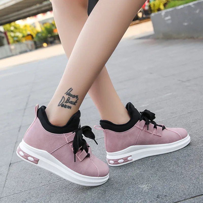 Женская зимняя кашемировая обувь увеличенная плоская подошва|skateboard shoes|shoes withshoes