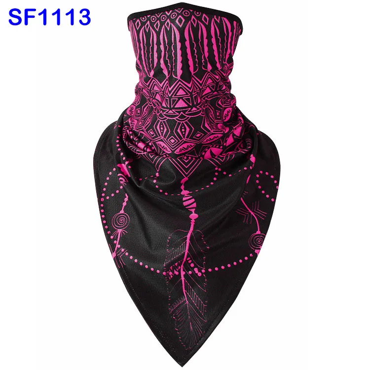 SF1113 WildSurfer треугольник шарф Печать езда половина маска для лица для велосипеда ветрозащитные Балаклавы дышащие банданы сноуборд шарфы FJ41 - Цвет: SF1113