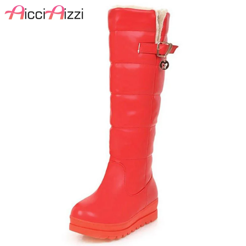 ZALAVOR Size 34-43 Women Wedges Boots Thick Fur Half Short For Cold Winter Shoes Snow Long Botas Footwears | Обувь