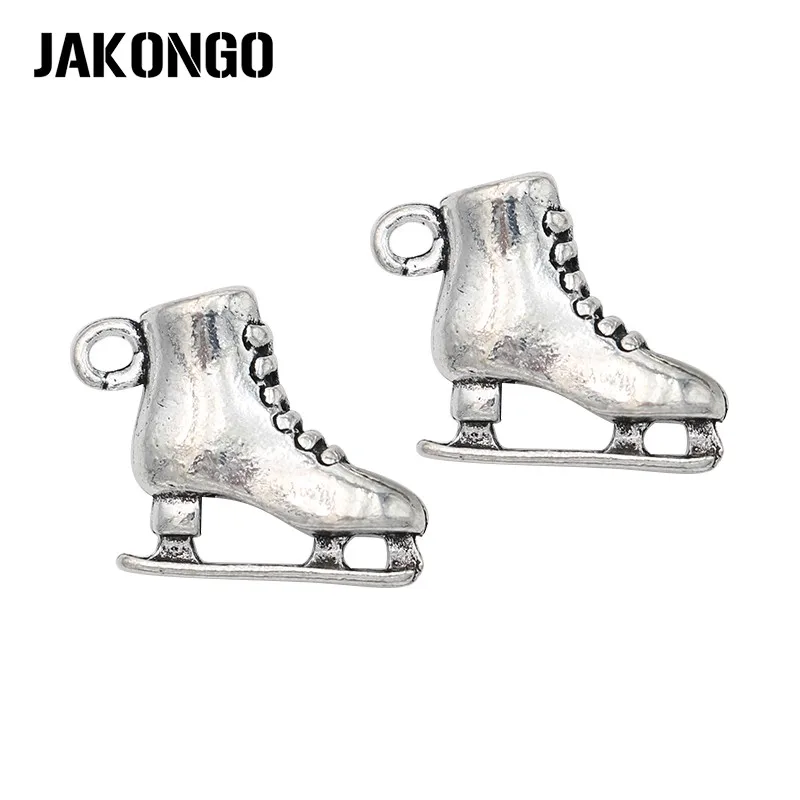 JAKONGO антикварные посеребренные подвески для скейта ожерелья ювелирные изделия DIY