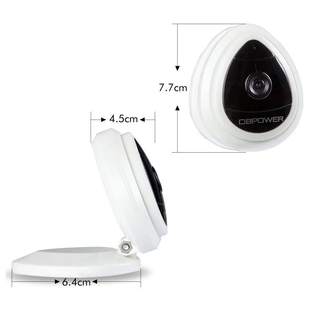 DBPOWER 720 P Бэйби-монитор с камерой поддерживающей WiFi встроенный в Микрофон IP Камера