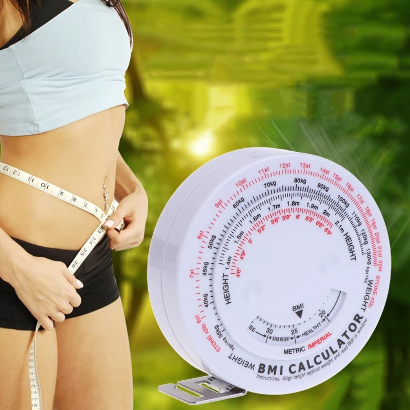 Body Mass Retractable Tape 150cm Measure Calculator Diet Weight Loss Tape Health Care Household Health Monitors New