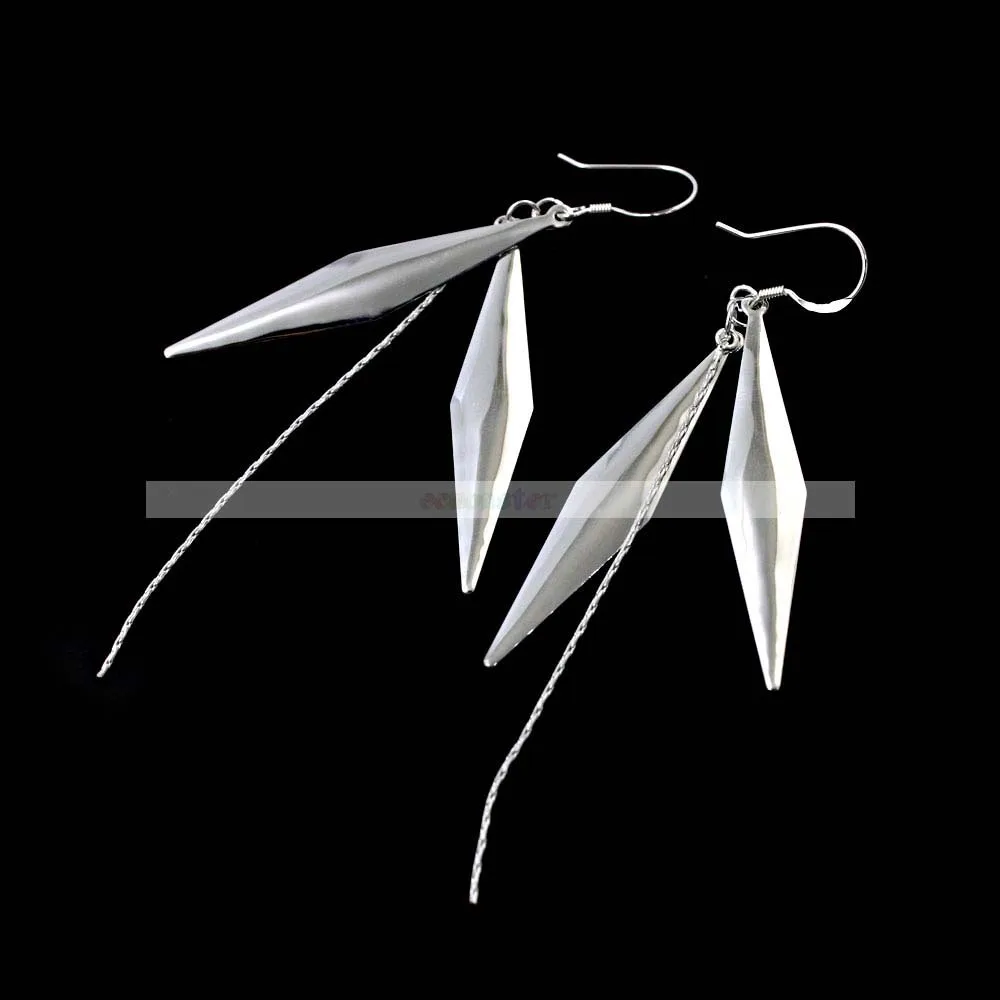 Fashion Leaf-Shaped Earrings With A Vertical Bar Freee shipping | Украшения и аксессуары