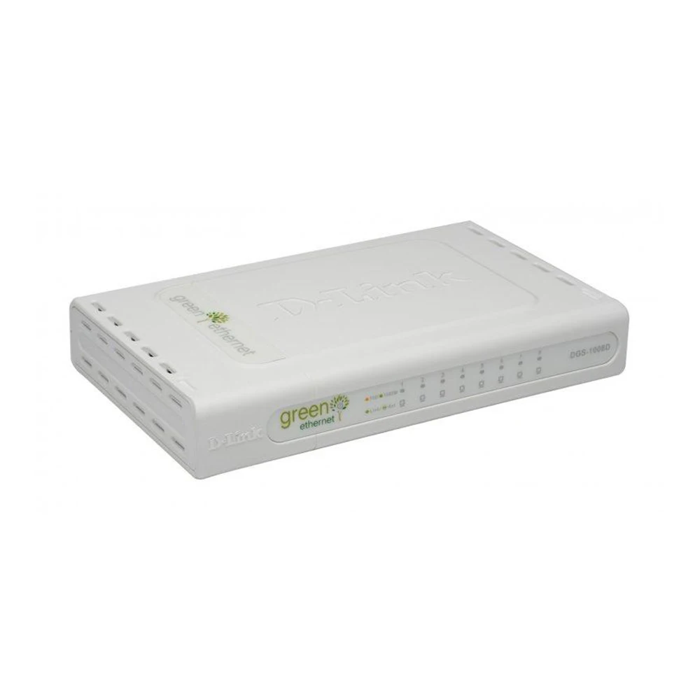 D-Link Dgs-1008d 8-портовый коммутатор Gigabit 1000 Базовая футболка дуплексный режим белого