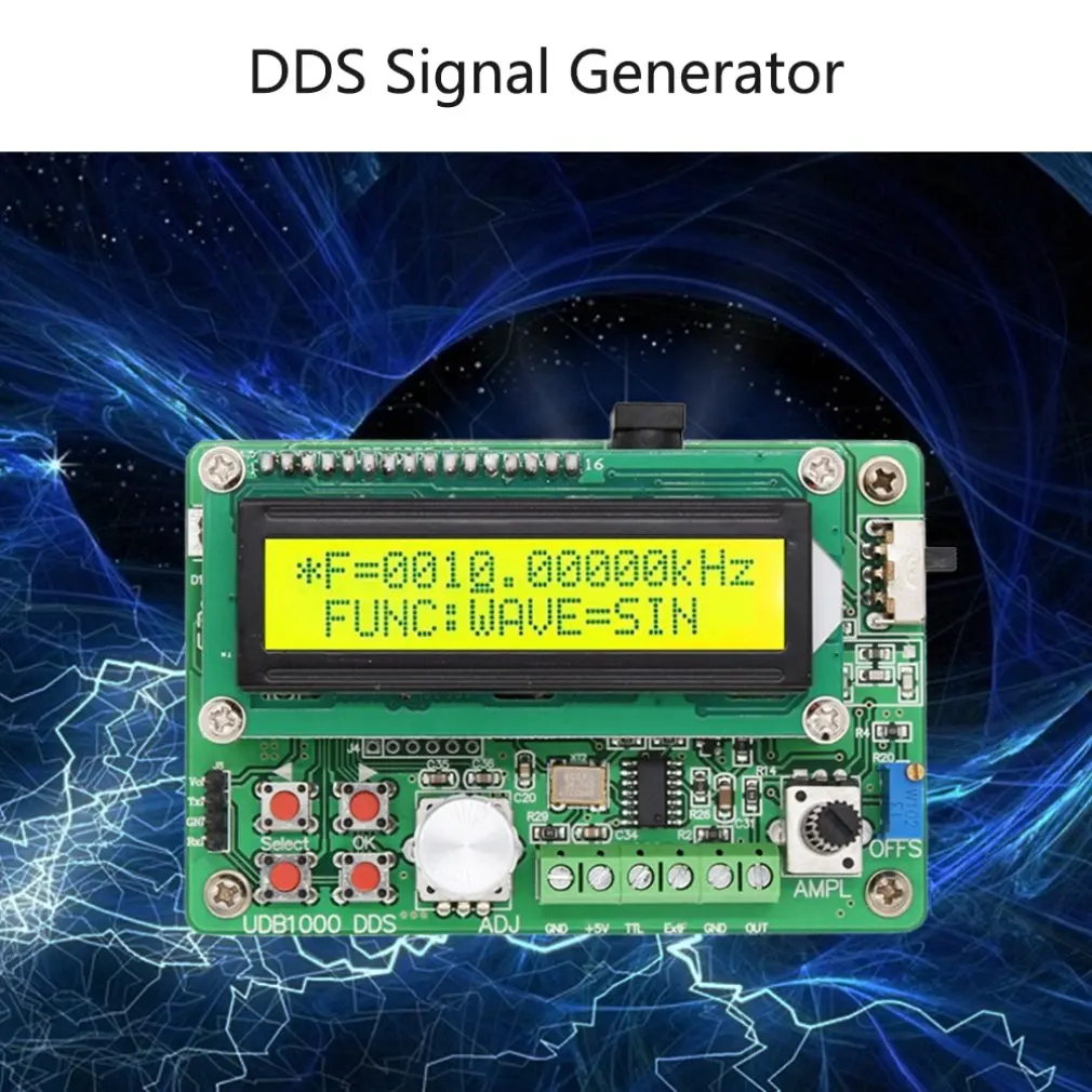 UDB1000 серии 1008 S источник сигнала DDS генератор сигналов с 60 МГц Частотомер