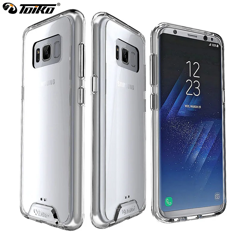 TOIKO Chiron Прозрачный чехол для Samsung Galaxy S8 Plus ударопрочный Прозрачный чехол для телефона Аксессуары Защитный Гибридный чехол из ТПУ