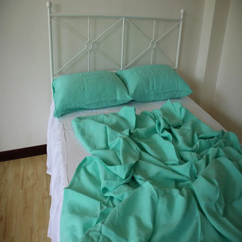 Пододеяльник детский из чистого льна постельное белье промытого натурального