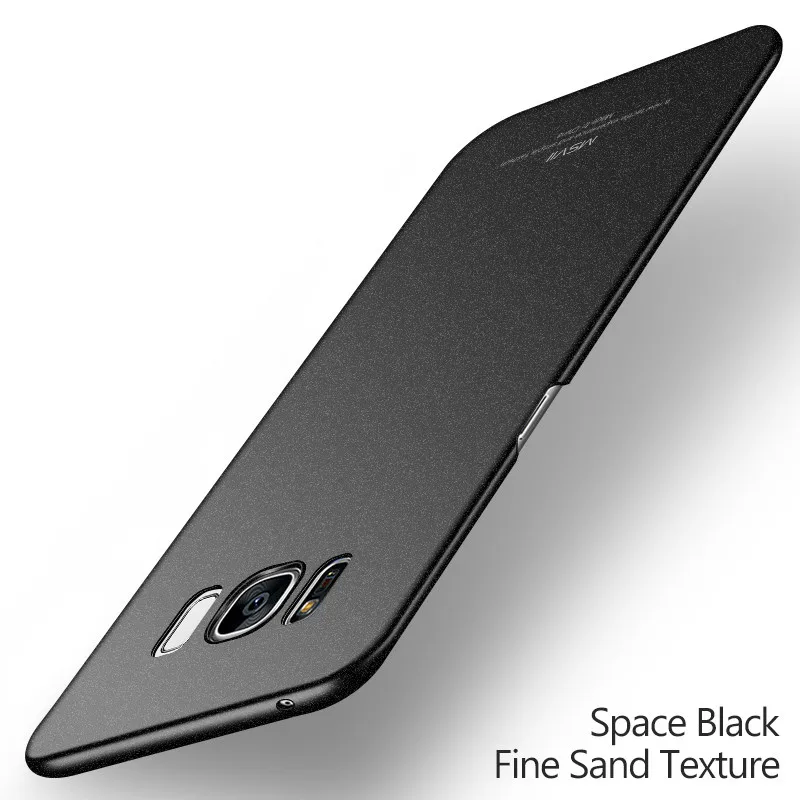 Msvii, Ультратонкий чехол для телефона samsung Galaxy S6, S7, S8, S8+ S9, S9+ Edge Plus, Противоударная задняя крышка для samsung Galaxy S9 - Цвет: sandy black