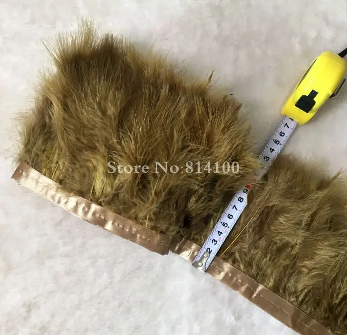 olive green 2 м/лот 5-6 дюймов, украшенный желтыми перьями, планки платье с перьями, для пошива Турция бахрома с атласной fibbon костюмы перо Carfts - Цвет: olive green