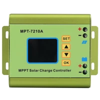 lcd display mppt solar panel charge controller 2436486072v 10a boost dc dc boost charge function