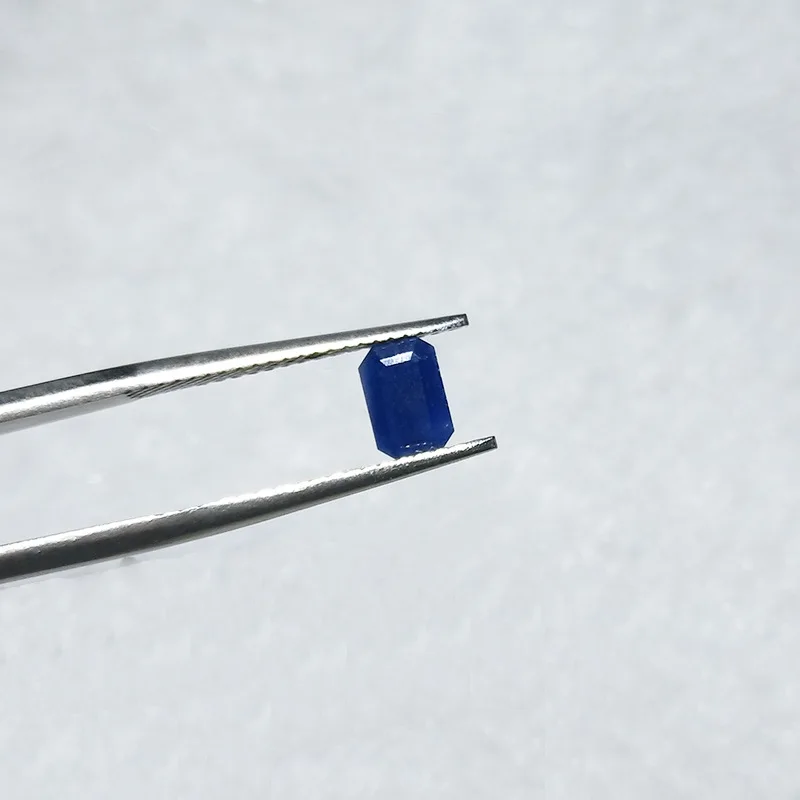

OneRain 1 PCS Top Quality 4 * 6 Emerald Cut Natural Blue Sapphire Loose Gemstones For DIY Jewelry Making Accessories Wholeslae