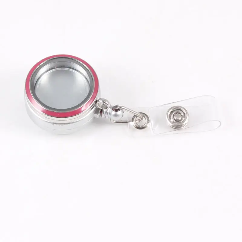 Оптовая продажа катушка для бейджей из нержавеющей стали 30 мм эмалированный винт