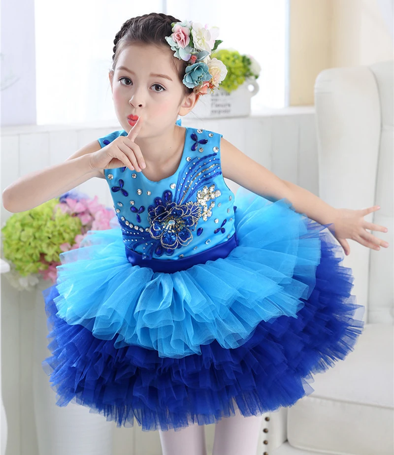 Акция милое балетное платье для девочек детское танцевальное балета в стиле