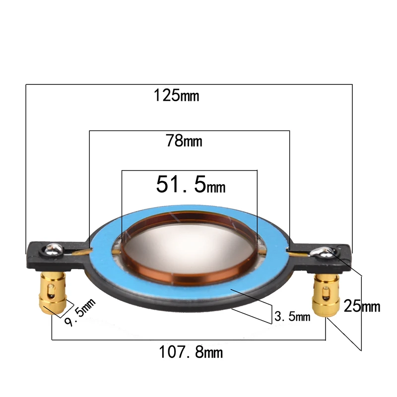 HIFIDIY LIVE 34,5 38 44,5 51,5 72 74 ядро твитеры звуковая катушка мембрана титановая пленка ВЧ динамик ремонт аксессуары diy запчасти