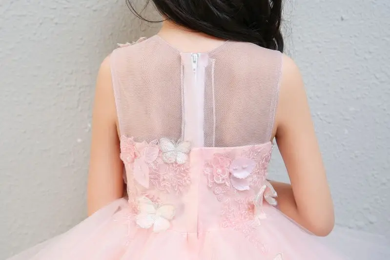 

KICCOLY Summer 1-14T Luxuriant Lace Cake Tutu Girls Kids Wedding Flower Girl Dress Princess Party Pageant Dress Sleeveless Tulle