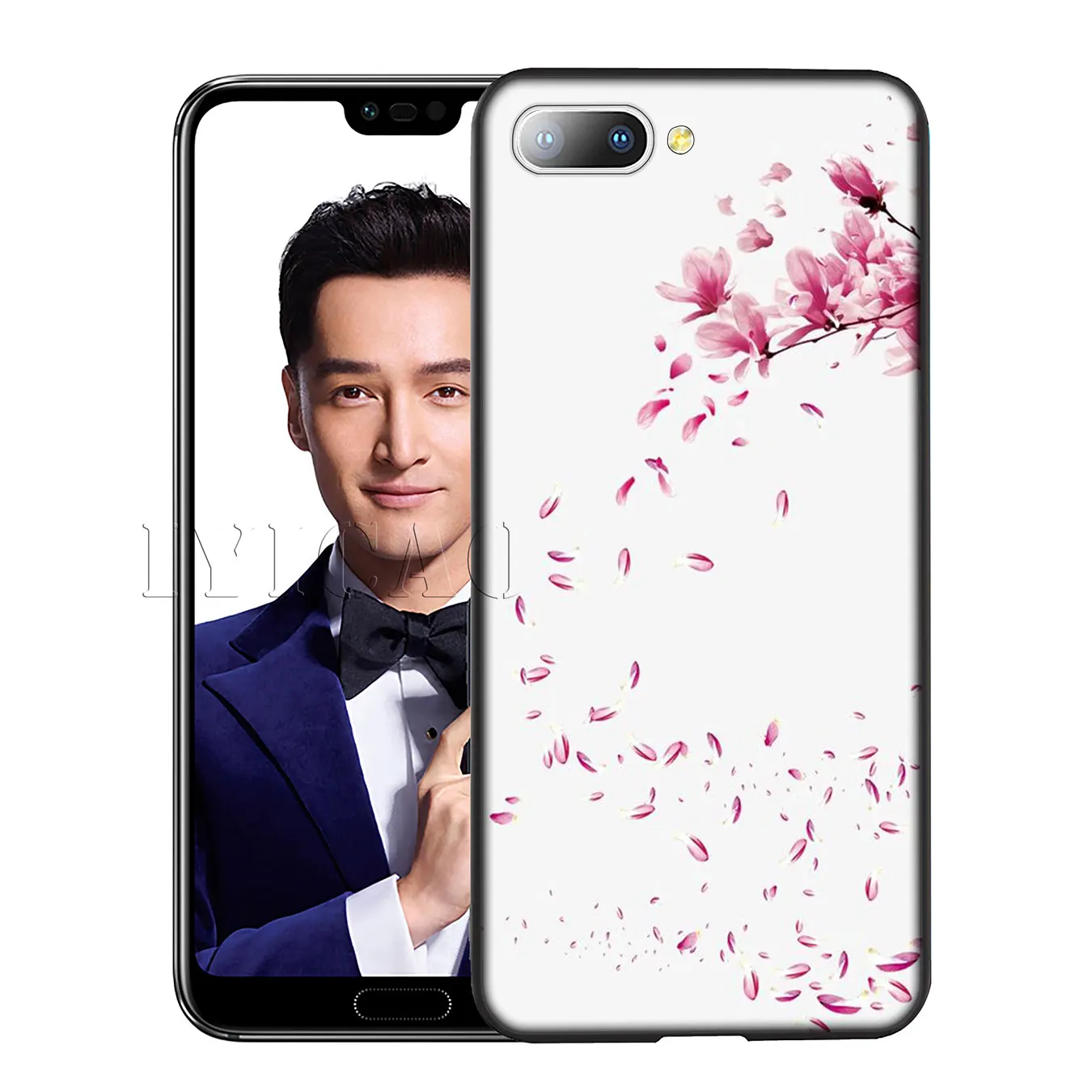 IYICAO flower Silicone Soft Case for Huawei Y7 Y6 Prime Y9 2018 Honor 8C 8X 8 9 10 Lite 6A 7C 7X 7A Pro |