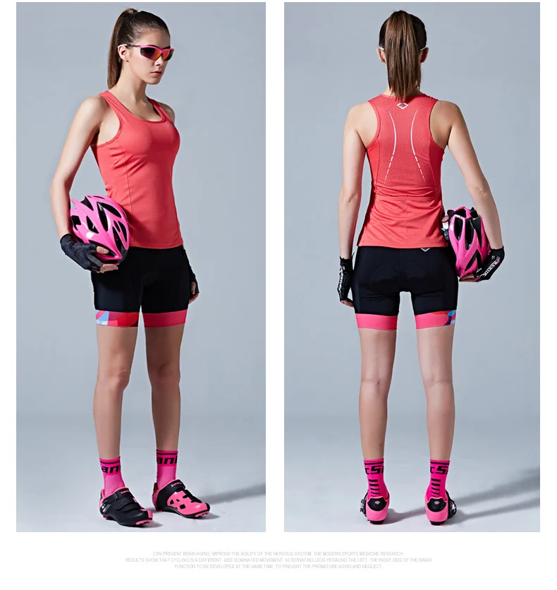 Веломайка Santic женская без рукавов спортивная одежда для горных и шоссейных