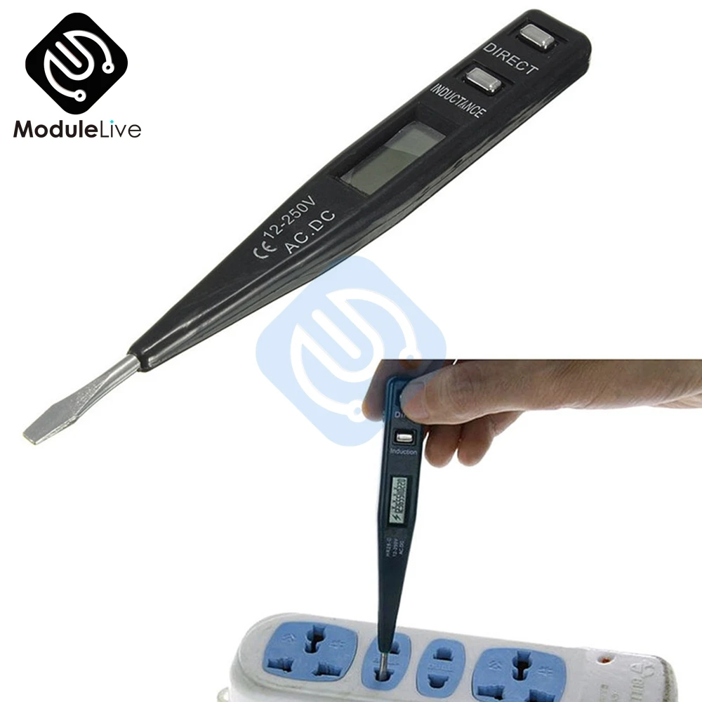 Бесконтактный ЖК электрический индикатор напряжения переменного/постоянного