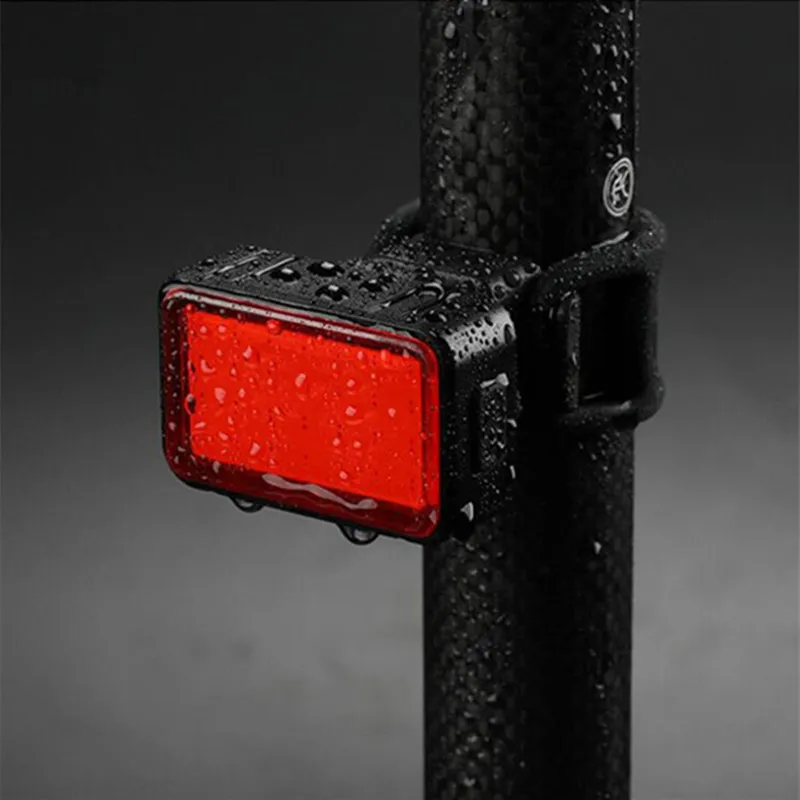 USB Перезаряжаемый Интеллектуальный индукционный стоп сигнал для велосипеда 100LM
