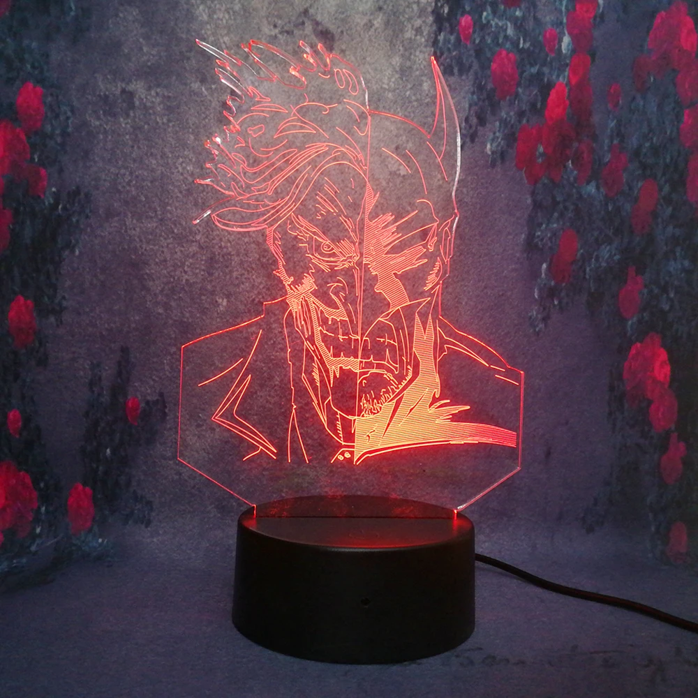 Бесплатная доставка 3D клоун Бэтмен ночник светодиодный Usb пульт дистанционного