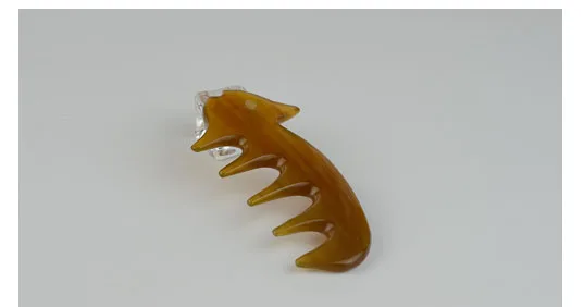 Гребень белый рога буйвола в форме зайца 5 зубов массажная расческа оборудование