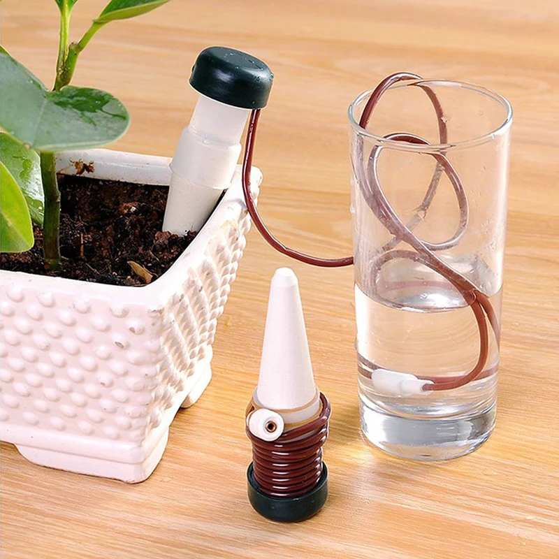 2 шт в горшке автоматический полив мобильный завод питьевой фонтаны ленивый