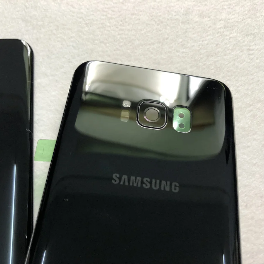 Задняя крышка телефона для Samsung Galaxy S8 Plus G950 G955F батарея задняя крышка стеклянная дверь Корпус задняя камера объектив S8