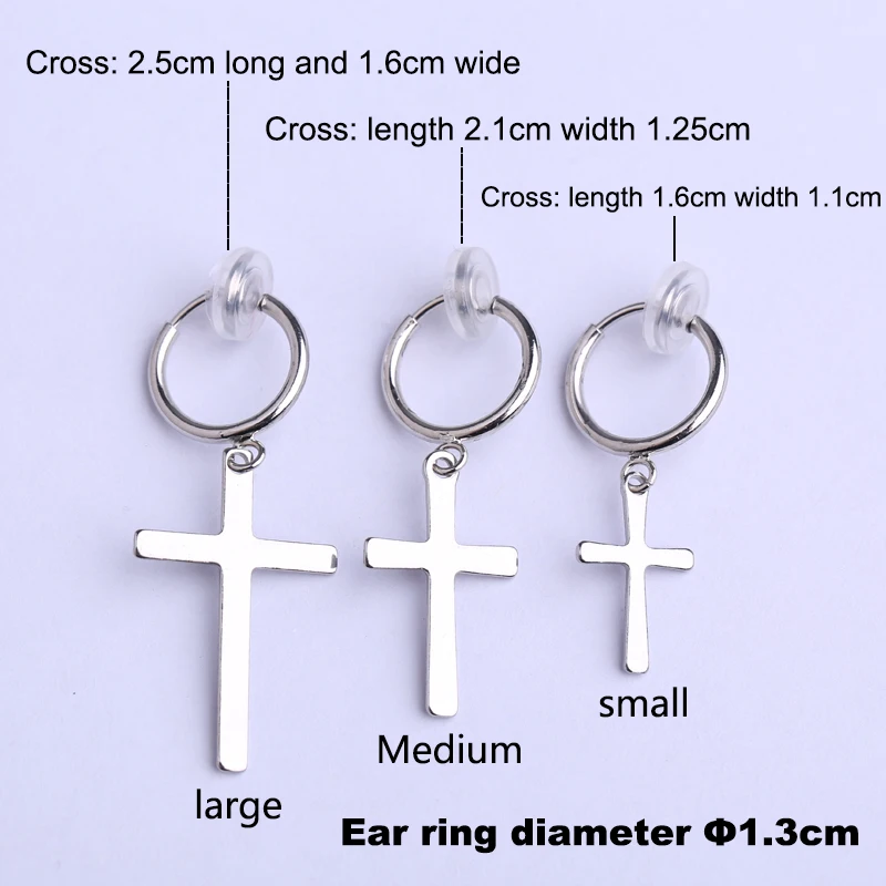 Cross ear clip female painless plastic resin without hole high-end Xia no pierced fresh |