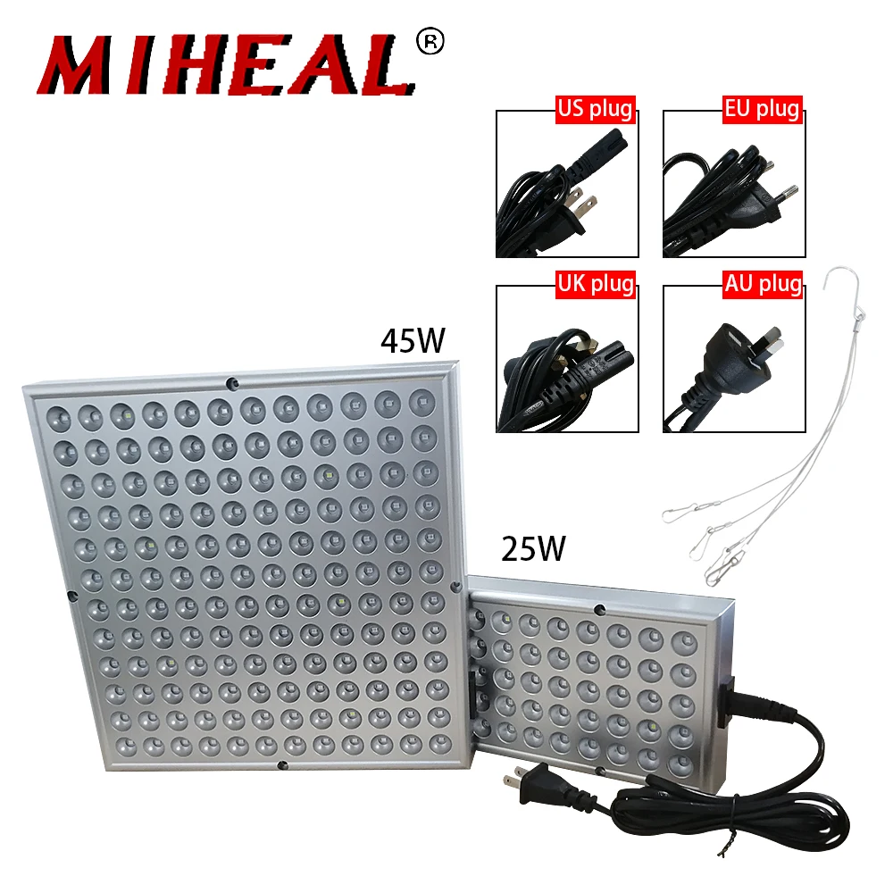 25 Вт 45 150 полный спектр светодиодный светильник для выращивания растений