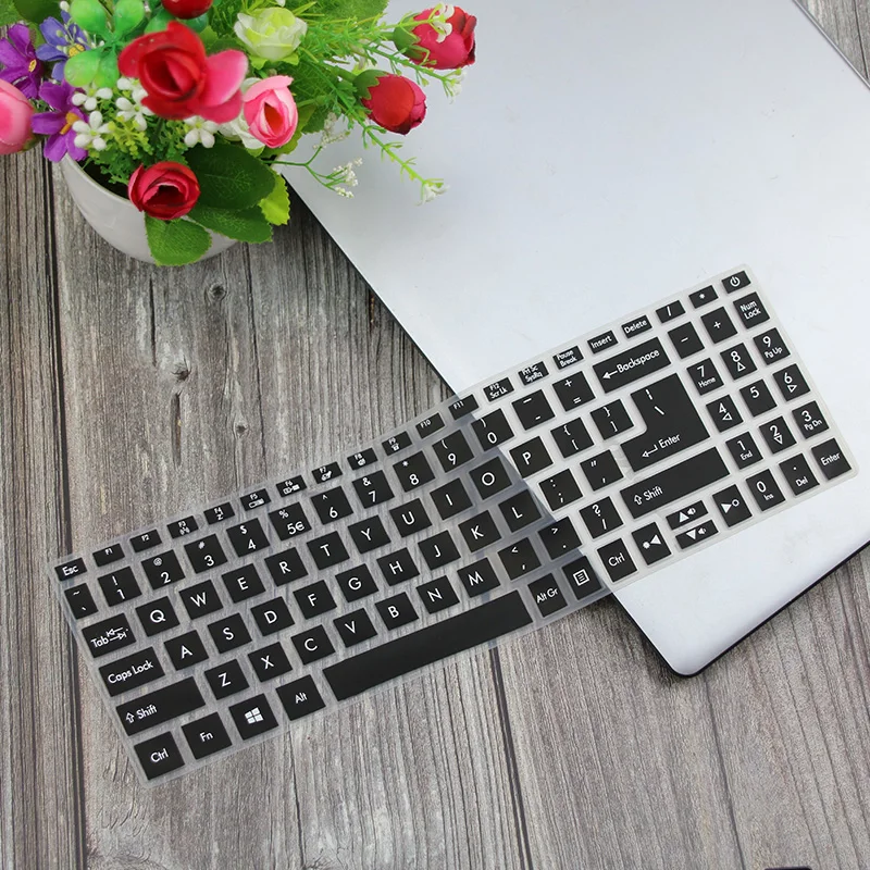 black Для acer Aspire 5 A515 52 57MU A515-52g A515 52-51 55L1 A515 Swift3 15,6 дюйм чехол для клавиатуры ноутбука защитная накладка на заднюю панель из ТПУ кожи - Color: black