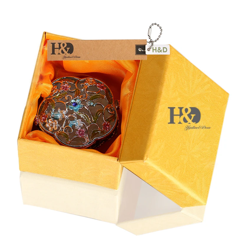 H &amp D откидная шкатулка для драгоценностей ручная роспись коллекционная женщин